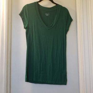 Forest green merona tshirt with vneck. Soft!!